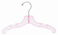 Children's Pink Plastic Dress Hanger 12"