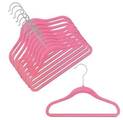 Pink Velvet Hangers Kids X 10 Unit 