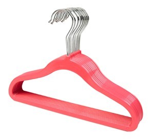 Childrens Slimline (No-Flock) Flamingo Hanger