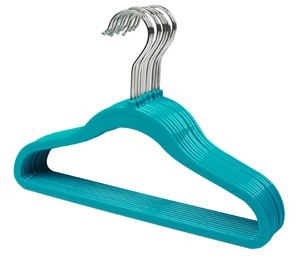 Childrens Slimline (No-Flock) Teal Hanger