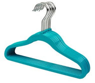 Childrens Slimline (No-Flock) Teal Hanger