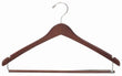 Load image into Gallery viewer, contoured-wooden-coat-hanger-wlocking-bar-main-img