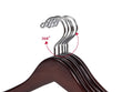 Load image into Gallery viewer, contoured-wooden-coat-hanger-wlocking-bar-top-angle-view