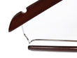 Load image into Gallery viewer, contoured-wooden-coat-hanger-wlocking-bar-side-closer-view