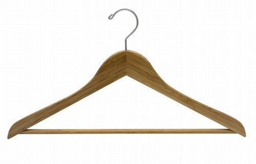 Dark Bamboo Flat Suit Hanger