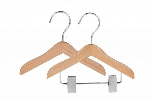 Wooden hangers for doll coat 15cm