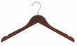 Load image into Gallery viewer, flat-wood-dress/Shirt-hanger-walnut-Chrome-side-view