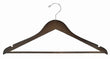 Load image into Gallery viewer, flat-wooden-suit-hanger-wbar-walnut-chrome-main-img