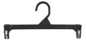Hang-Safe Skirt/Slack Hanger Black Plastic Gripper Hangers