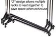 Load image into Gallery viewer, heavy-duty-nesting-z-rack-black-bottum-view