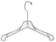 Heavyweight Clear Coat Hanger (Long Hook)