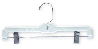 Heavyweight White Plastic Pant and Skirt Hanger