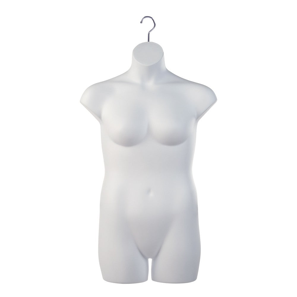 White Finish Female Plus Size Mannequin for Retail Apparel Display Subastral White Finish Female Plus Size Mannequin for Retail Apparel Display Subastral