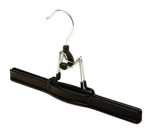 Black Wooden Hanger, Non-Slip Trouser Bar