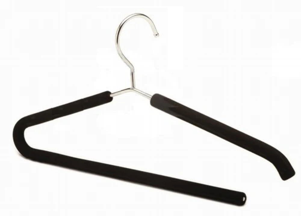 Chrome Metal Pant Hangers Pkg/3