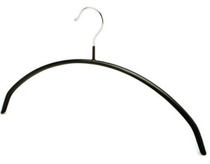 Non‑Slip Arched Metal Hanger (Black)