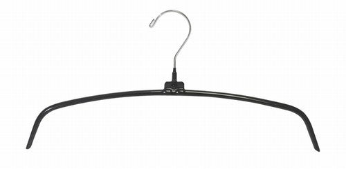 Plastic Pinch Grip Hanger w/Swivel Hook 12 - Black