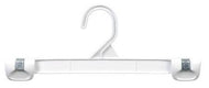 Plastic Gripper Hanger w/Stationary Hook - White