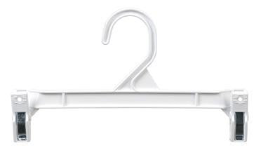 Metal Slack Hanger with White Vinyl Sleeve