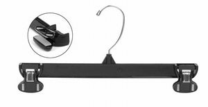 Plastic Pinch Grip Hanger w/Swivel Hook 12&quot; - Black