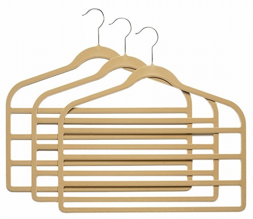 Slim-Line Camel Multi Pant Hanger - Plastic Hangers