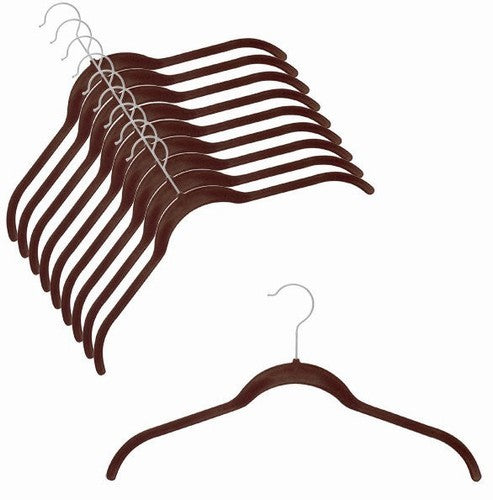 Slim-Line Chocolate Brown Shirt Hanger