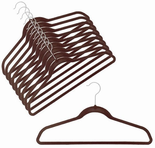 Slim-Line Chocolate Brown Shirt/Pant Hanger