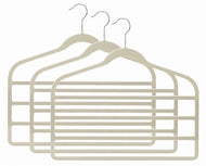 Slim-Line Linen (Off White) Multi Pant Hangers