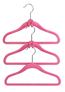 Space Triangles Hanger Hooks,18 Pcs Cascade Hangers to Create Up to 3X More Closet Space, Easy to Use Slip-Over Design, Organize Shirts, Pants