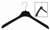 SlimLine Wide Shoulder Black Coat Hanger