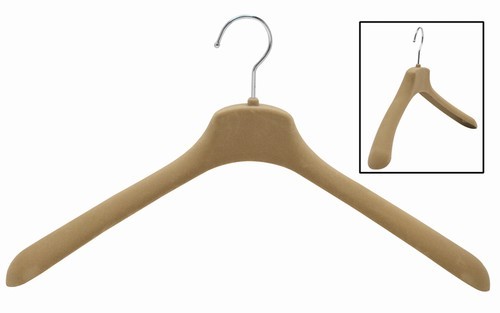SlimLine Wide Shoulder Camel Coat Hanger