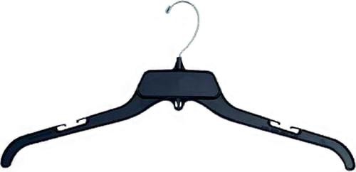 Unbreakable Black Plastic Top HangerBlack 