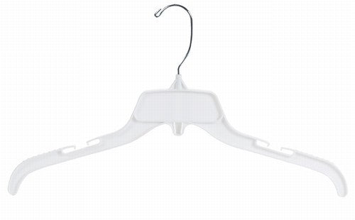 Unbreakable White Plastic Dress/Shirt Hanger