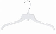 Unbreakable White Plastic Dress/Shirt Hanger