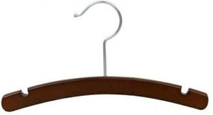 Walnut Wooden Baby Hanger 10&quot;