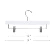 Load image into Gallery viewer, white-wooden-pant-skirt-hanger-front-size-view