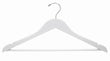 Load image into Gallery viewer, white-wooden-suit-hanger-with-bar-main-img