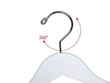 Load image into Gallery viewer, white-wooden-suit-hanger-with-bar-angle-view