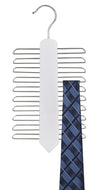 White Wooden Tie Hanger - Vertical Style