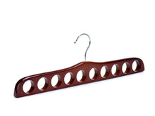 Load image into Gallery viewer, Wooden Scarf Hanger - Walnut &amp; Chrome