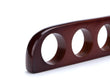 Load image into Gallery viewer, wooden-scarf-hanger-walnut-chrome-side-closer-view