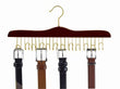 Load image into Gallery viewer, wooden-specialty-belt-hanger-walnut-brass-main-view