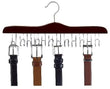 Load image into Gallery viewer, wooden-specialty-belt-hanger-walnut-chrome-main-view