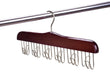 Load image into Gallery viewer, wooden-specialty-belt-hanger-walnut-chrome-side-view