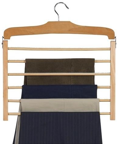 Wooden Specialty Multi-Pant Hanger - Natural