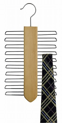 Wooden Tie Hanger (Vertical Style) - Natural
