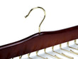 Load image into Gallery viewer, wooden-tie-hanger-walnut-brass-top-view